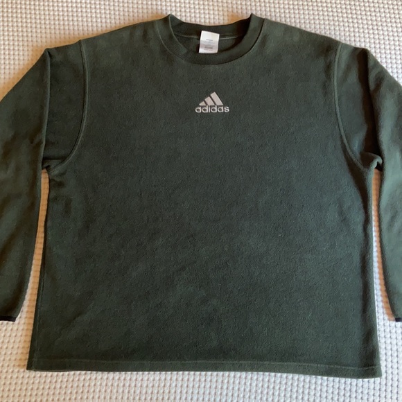 Adidas vintage fleece crew neck sweater - Picture 7 of 9